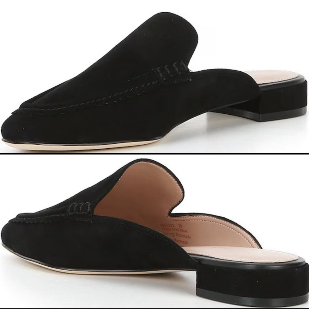 Cole Haan Pollina Suede Mules Size 11 Black